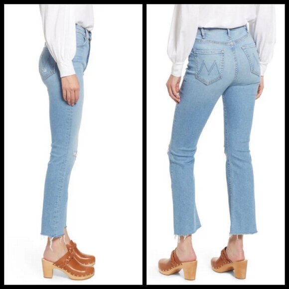 💕MOTHER💕 The Hustler Ankle Fray Jeans ~ Thrilling Shots 28 NWT - Picture 5 of 16